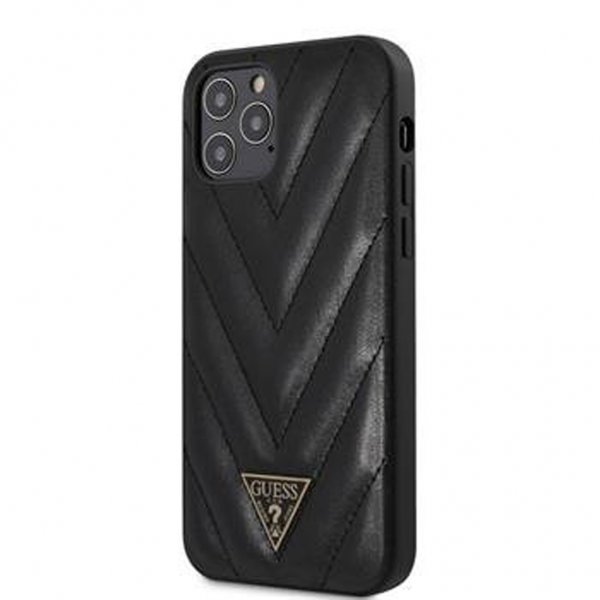 Guess iPhone 12 Pro Max -suojakuori V Quilted musta