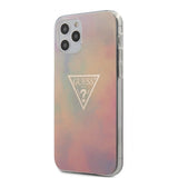 Guess iPhone 12 Pro Max -kuoret Gold Triangle Pink