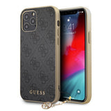 Guess iPhone 12/iPhone 12 Pro Kuori 4G Charms Harmaa