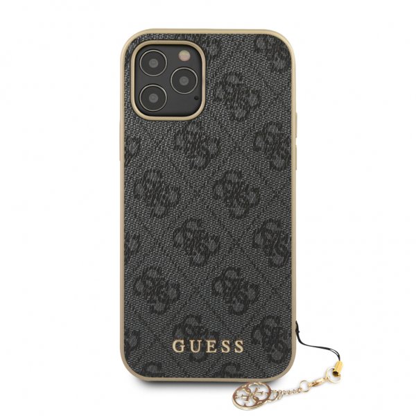 Guess iPhone 12/iPhone 12 Pro Kuori 4G Charms Harmaa