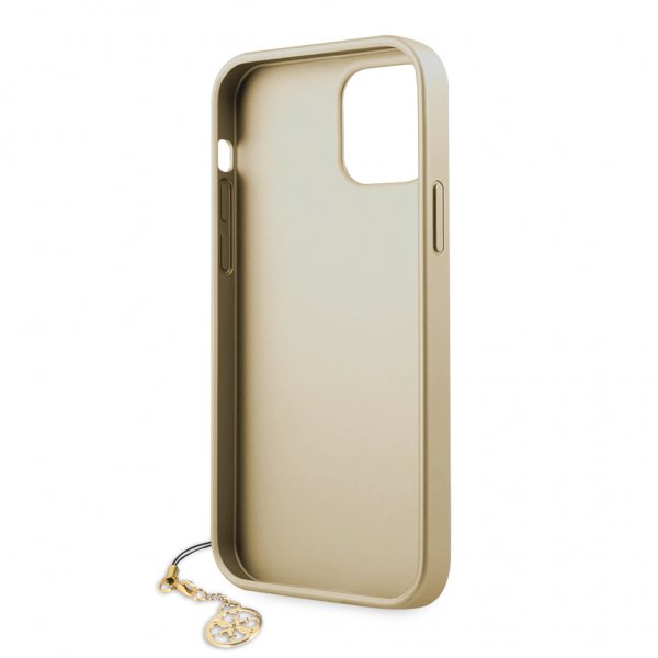 Guess iPhone 12 Pro Max -kuoret 4G Charms, harmaa