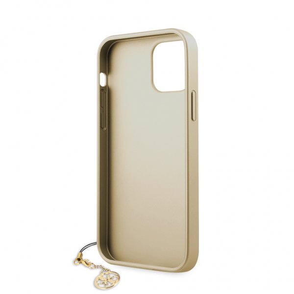Guess iPhone 12 Mini Kuori 4G Charms Ruskea