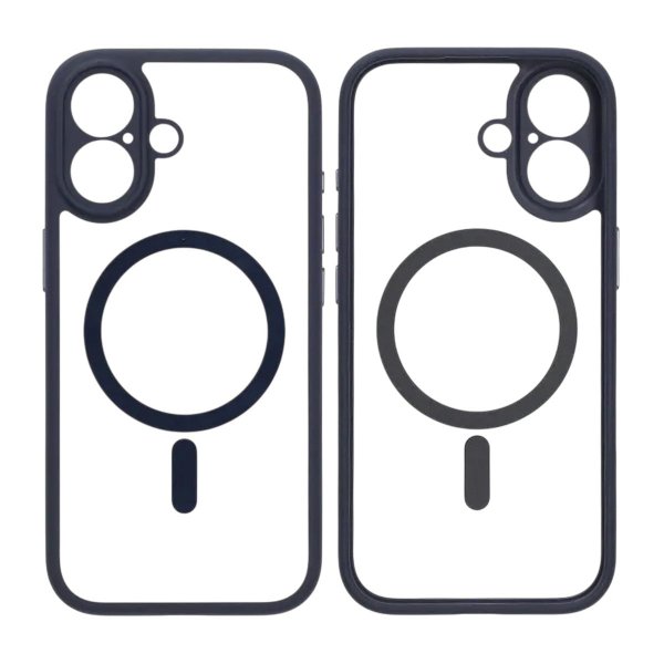 iPhone 17 Kuoret Kamerareunus MagSafe Sininen Läpinäkyvä