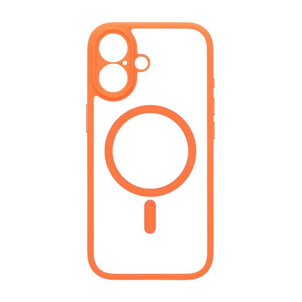 iPhone 17 Kuoret Kamerareunus MagSafe Oranssi Läpinäkyvä