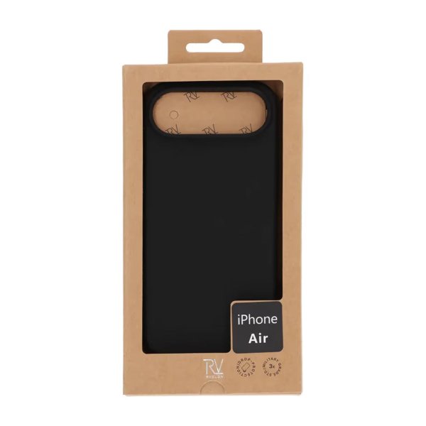 Rvelon iPhone Air -silikonikuori MagSafe, musta