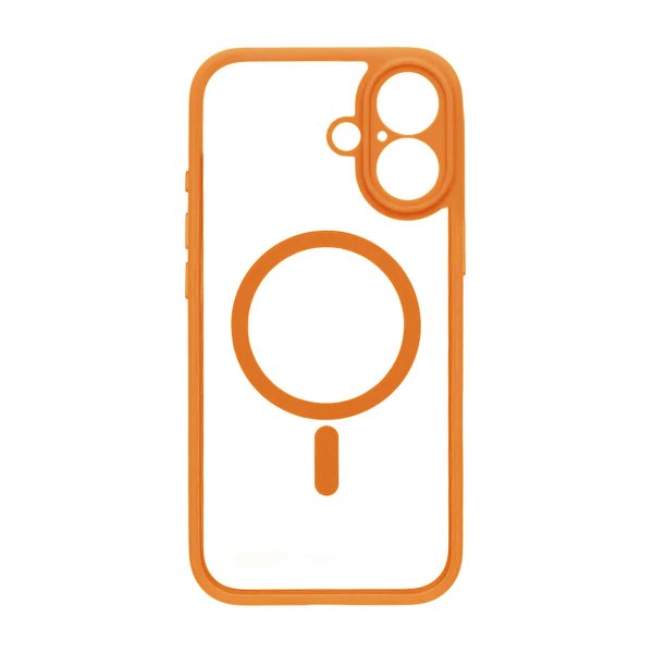 iPhone 17 Kuoret Kamerareunus MagSafe Oranssi Läpinäkyvä