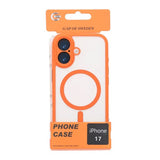 iPhone 17 Kuoret Kamerareunus MagSafe Oranssi Läpinäkyvä