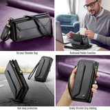 CaseMe iPhone 17 Pro Max/iPhone 18 Pro Max Kotelo C36 Series Musta