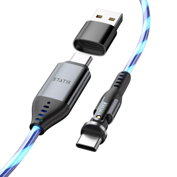 Statik-kaapeli PowerPivot Pro USB-C/USB-C 1 m Globright Blue