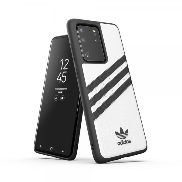 Adidas Samsung Galaxy S20 Ultra Kuori OR 3 Stripes Snap Case Valkoinen