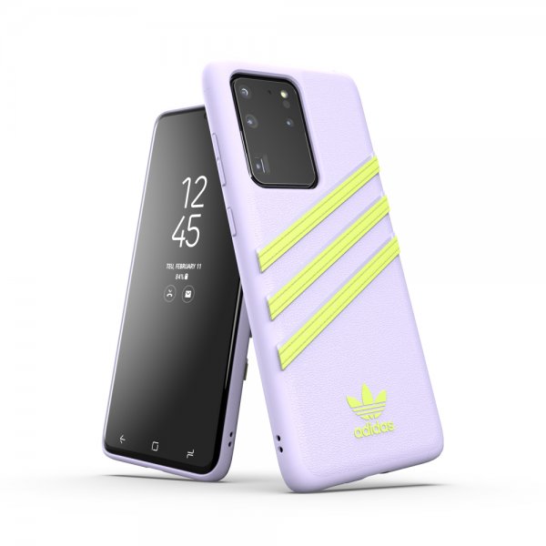 Adidas Samsung Galaxy S20 Ultra Kuori OR 3 Stripes Snap Case Violetti