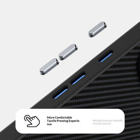 ABEEL Google Pixel 11 Pro Kuori Hiilikerroksetekstuuri MagSafe Musta