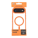 iPhone Air -kuori, kamerareunus MagSafe oranssi läpinäkyvä