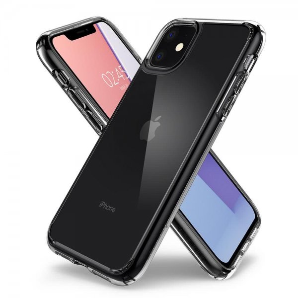 Spigen iPhone 11 -suojakuori Crystal Hybrid Crystal Clear
