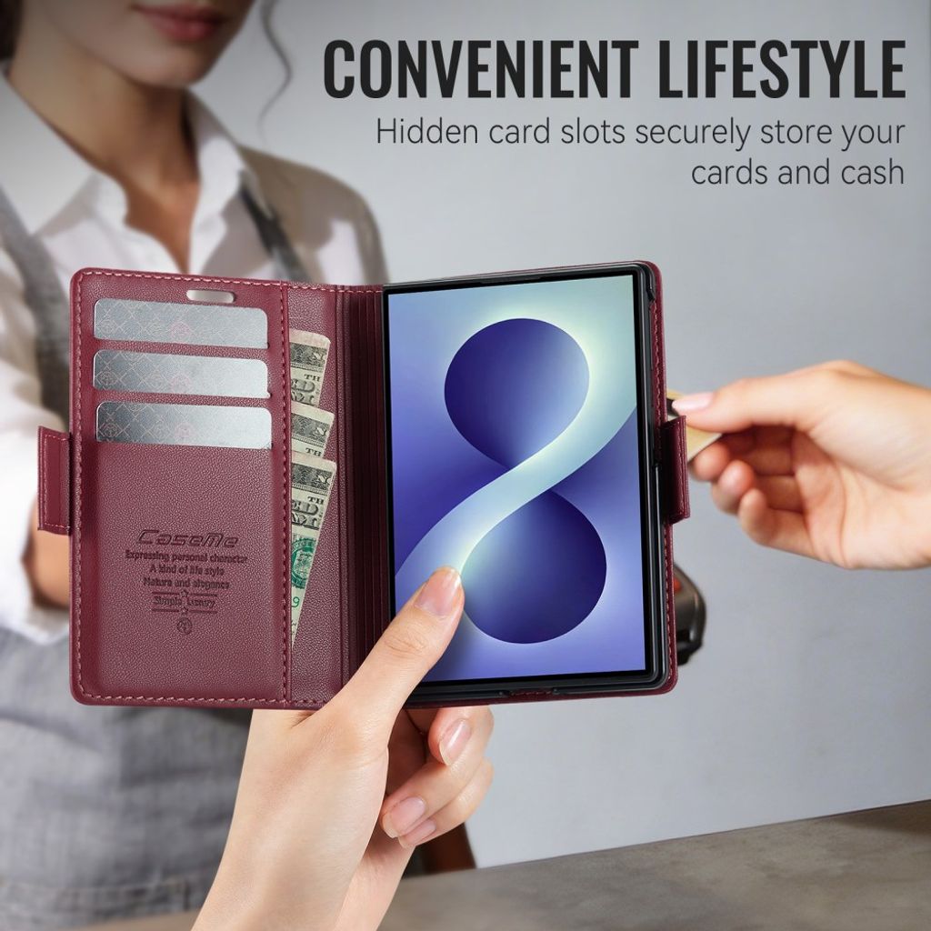 CaseMe Samsung Galaxy Z Fold 8 Kotelo 023 Series Punainen