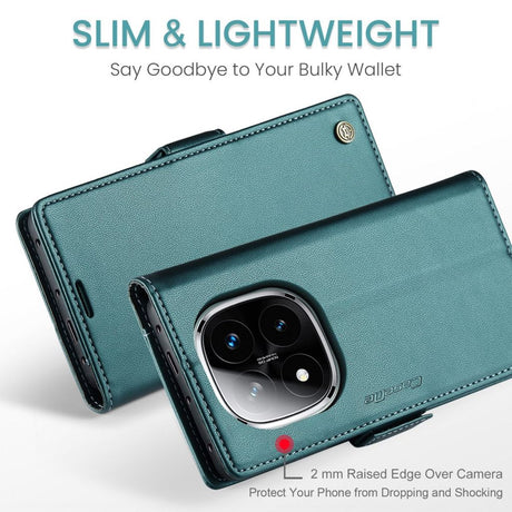CaseMe Xiaomi Redmi Note 14 Pro 5G/14 Pro Plus 5G Kotelo 023 Series Vihreä
