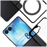 3mk Samsung Galaxy Z Flip 8 Kuori Satin Armor MagCase Musta