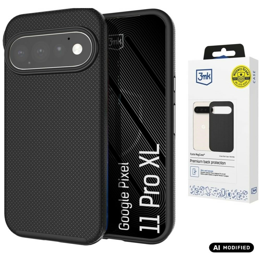 3mk Google Pixel 11 Pro XL Kuori Fortis MagCase Musta