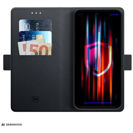 3mk Xiaomi 17 Kotelo Wallet Musta
