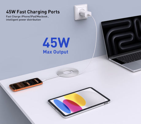 SiGN 45W Väggladdare USB-C PD Valkoinen
