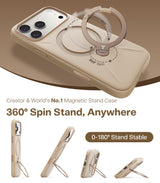 Torras iPhone 17 Pro Max Kuori Ostand Q3 Silicone Desert Gold