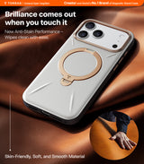 Torras iPhone 17 Pro Max Kuori Ostand Q3 Vegskin Pearl Gray