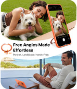 Torras iPhone 17 Pro Kuori Ostand Q3 Spin Energy Oranssi