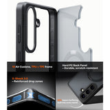 Torras Samsung Galaxy S26 Plus Kuori Ostand Q3 Spin Obsidianmusta