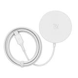 Rvelon Langaton MagSafe Laturi telineellä Qi2 15W USB-C Valkoinen