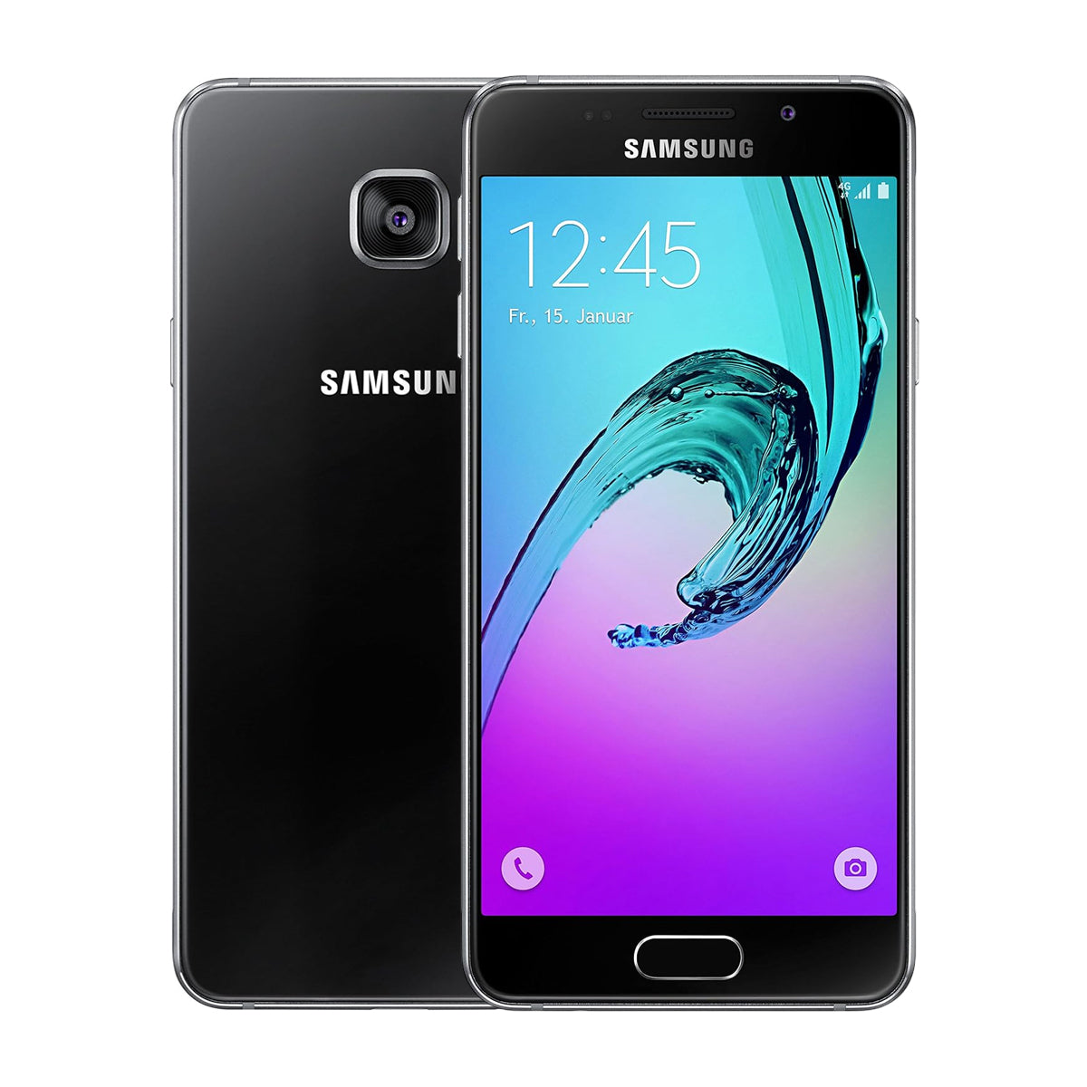 Käytetty Samsung Galaxy A3 16 Gt Musta – Hyväkuntoinen