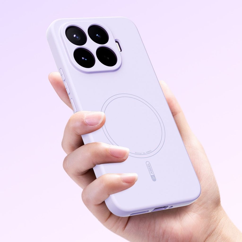 ABEEL Xiaomi 17T Kuori Silikoni MagSafe Beige