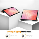 Samsung Galaxy Tab S12 Plus Kotelo Tri-Fold kynätasku Ruusukulta
