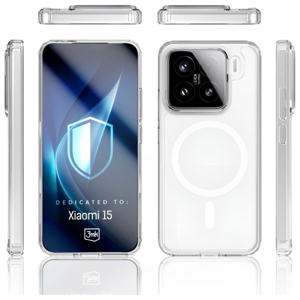 3mk Xiaomi 15 Kuori Armor MagCase Kirkas