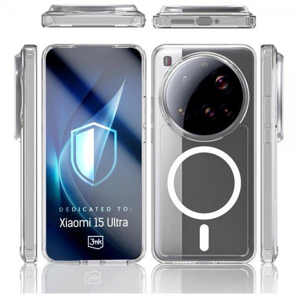 3mk Xiaomi 15 Ultra Kuori Armor MagCase Kirkas