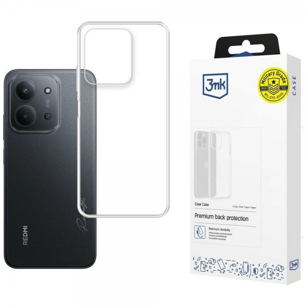 3mk Xiaomi Redmi 15C Kuori Kirkas Kotelo Transparent