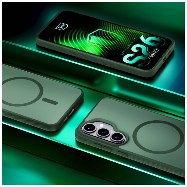 3mk Samsung Galaxy S26 Kuori Smoke MagCase Vihreä