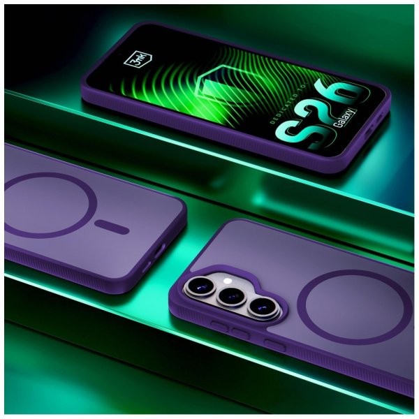 3mk Samsung Galaxy S26 Kuori Smoke MagCase Violetti