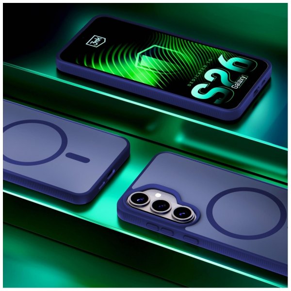 3mk Samsung Galaxy S26 Plus Kuori Smoke MagCase Sininen