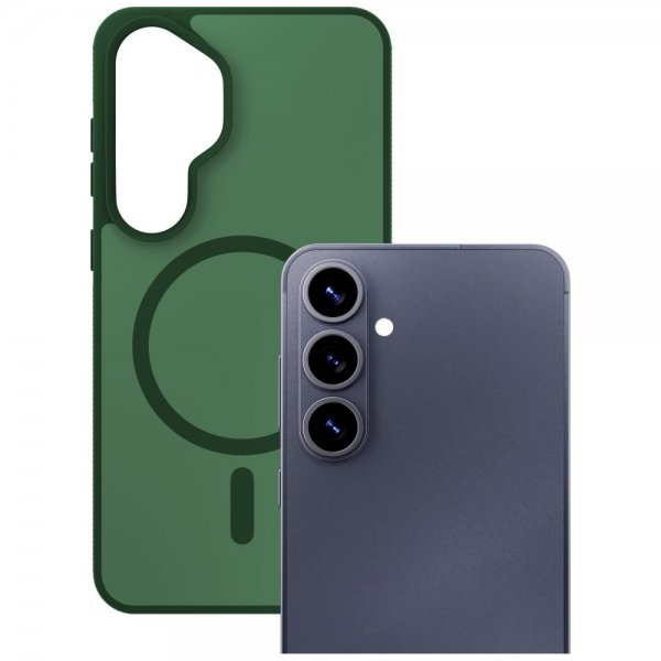 3mk Samsung Galaxy S26 Plus Kuori Smoke MagCase Vihreä