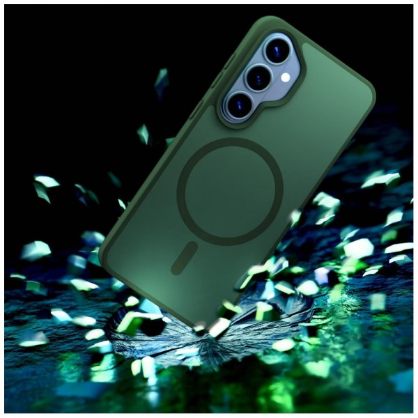 3mk Samsung Galaxy S26 Plus Kuori Smoke MagCase Vihreä
