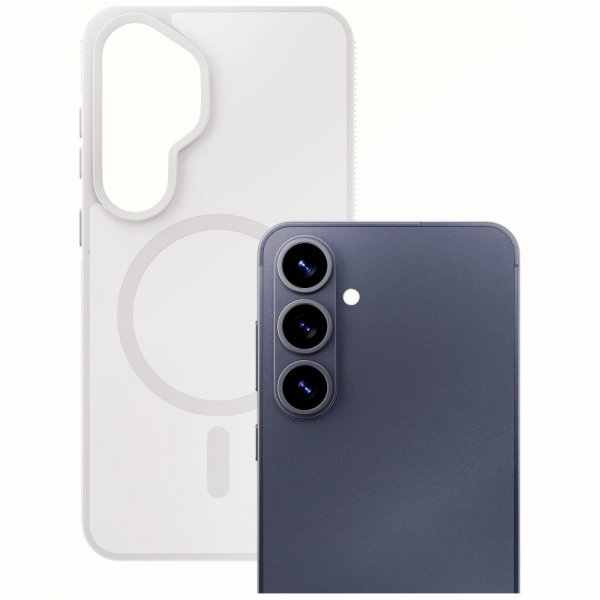 3mk Samsung Galaxy S26 Plus Kuori Smoke MagCase Valkoinen