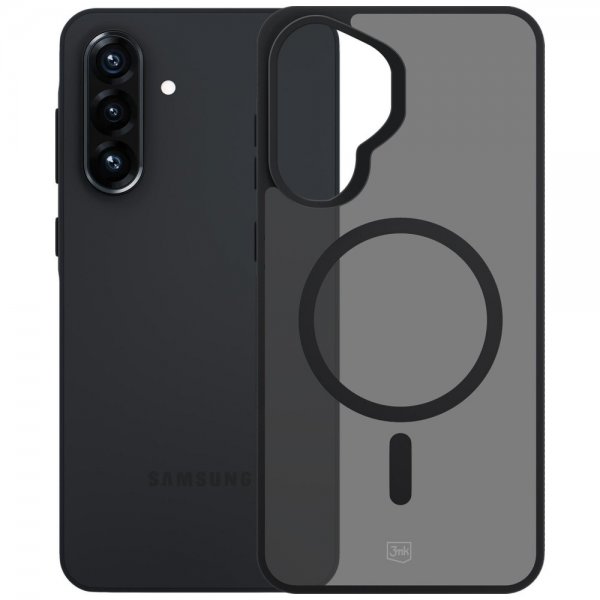 3mk Samsung Galaxy A37 Kuori Smoke MagCase Musta