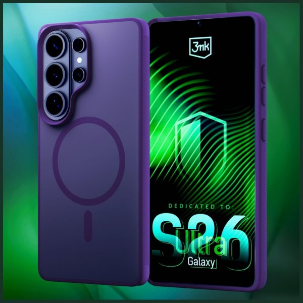 3mk Samsung Galaxy S26 Ultra Kuori Smoke MagCase Violetti
