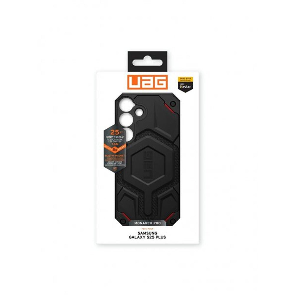 Urban Armor Gear (UAG) Samsung Galaxy S25 Plus -suojakuori Monarch Pro Kevlar MagSafe, musta