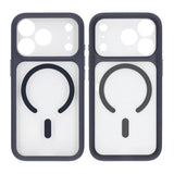 iPhone 17 Pro Max Kuori Kameralinssisuojalla MagSafe Sininen Läpinäkyvä