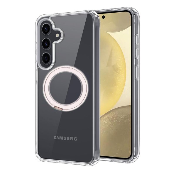Samsung Galaxy S24 Plus Kuoret Pyörivä MagSafe Jalusta Läpinäkyvä