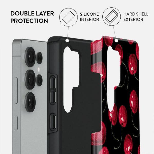Burga Samsung Galaxy S25 Kuori Tough Cherrybomb