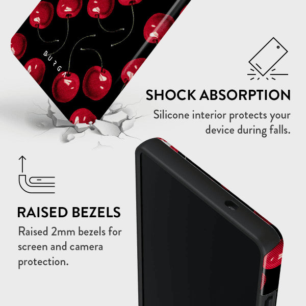 Burga Samsung Galaxy S25 Plus Tough Cherrybomb -suojakuori