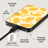 Burga Powerbank MagSafe 5000 mAh Lemon Tart Harmaa