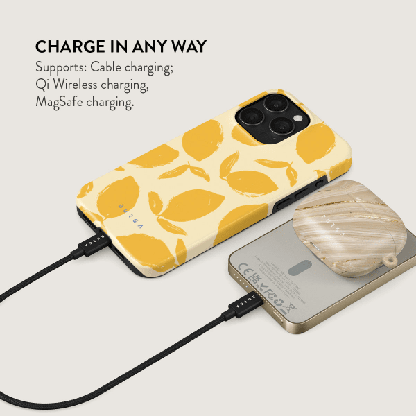 Burga Powerbank MagSafe 5000 mAh Sitruunatorttu